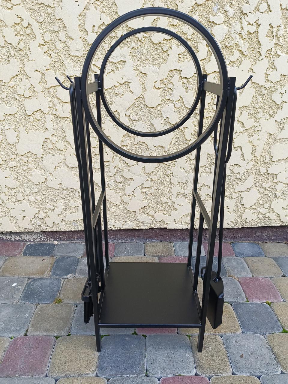 Набор для камина кованый Loft №8 Черный (Набір №8 К-011 ЛОФТ) - фото 5 Набор для камина кованый Loft №8 Черный (Набір №8 К-011 ЛОФТ) - фото 5