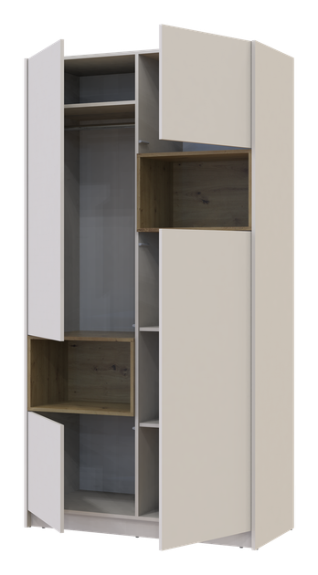 Шкаф для одежды Doros Дейл с нишей 115,2х52х220 см Кашемир/Дуб артизан (26483166)