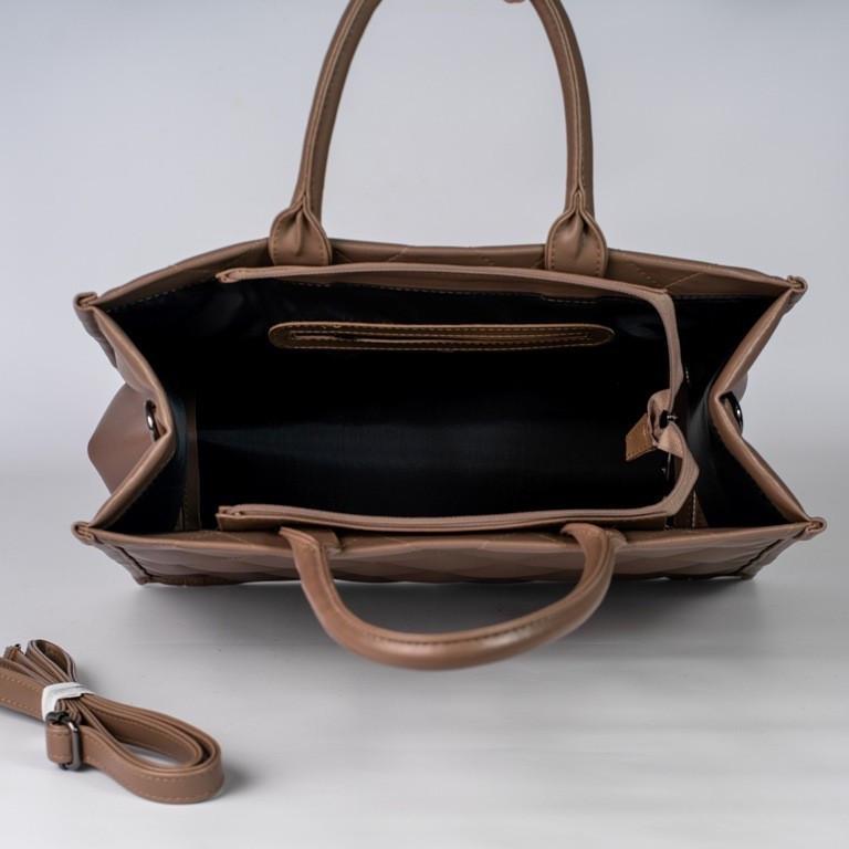 Сумка женская шоппер XENIA № 21-22 из эко-кожи Капучино - фото 3