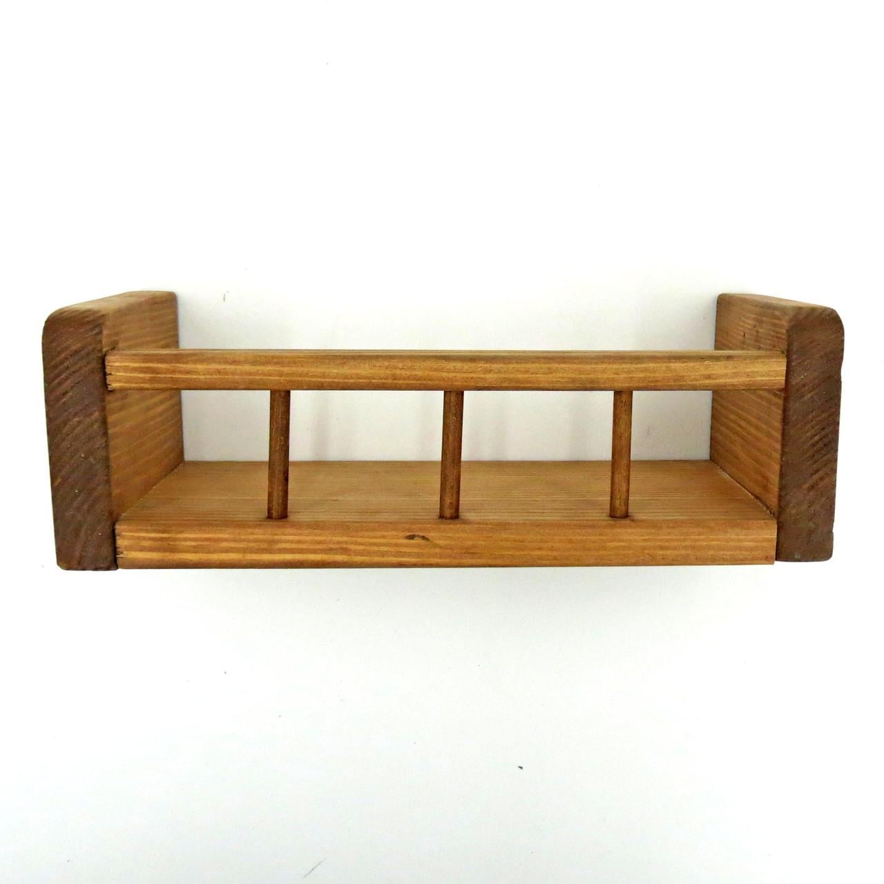 Полка настенная из дерева Эврика 33 см Мускат (НСП-338207)