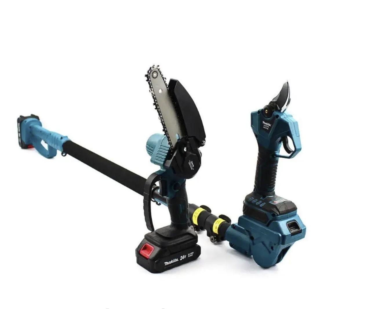 Набор садовых аккумуляторных DUC155HN/DUP270 Digital пила/секатор/телескопическая штанга 2,6 м 48V Черный (DUC155HN)