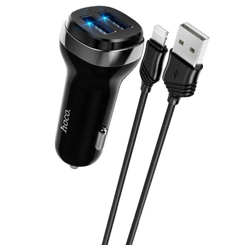 Зарядний пристрій Hoco Z40-1 2USB/2,4A Lightning (20615973) - фото 2