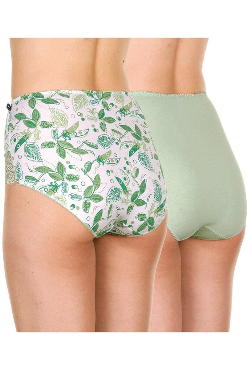 Трусики-шортики Key р. 7/3XL 2 шт. Бежево-зеленый (77529)