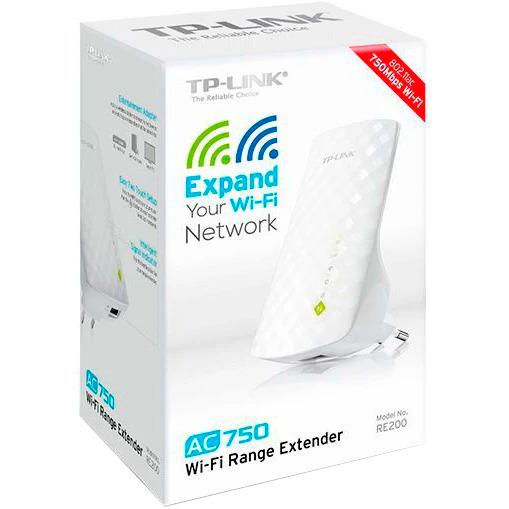 Ретранслятор Wi-Fi-сигнала RE200 AC750 TP-Link двухдиапазонный Белый (564597) - фото 4