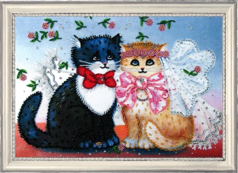 Набір для вишивання бісером BUTTERFLY 598 Молодята 25х37 см (598)