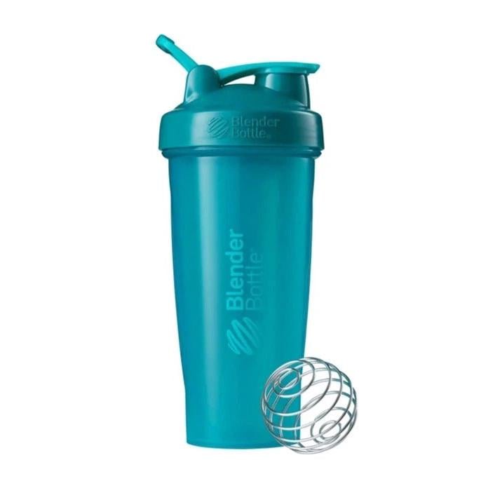 Шейкер для протеина с металлическим шариком-венчиком и петлей Blender Bottle Classic Loop 820 мл Бирюзовый