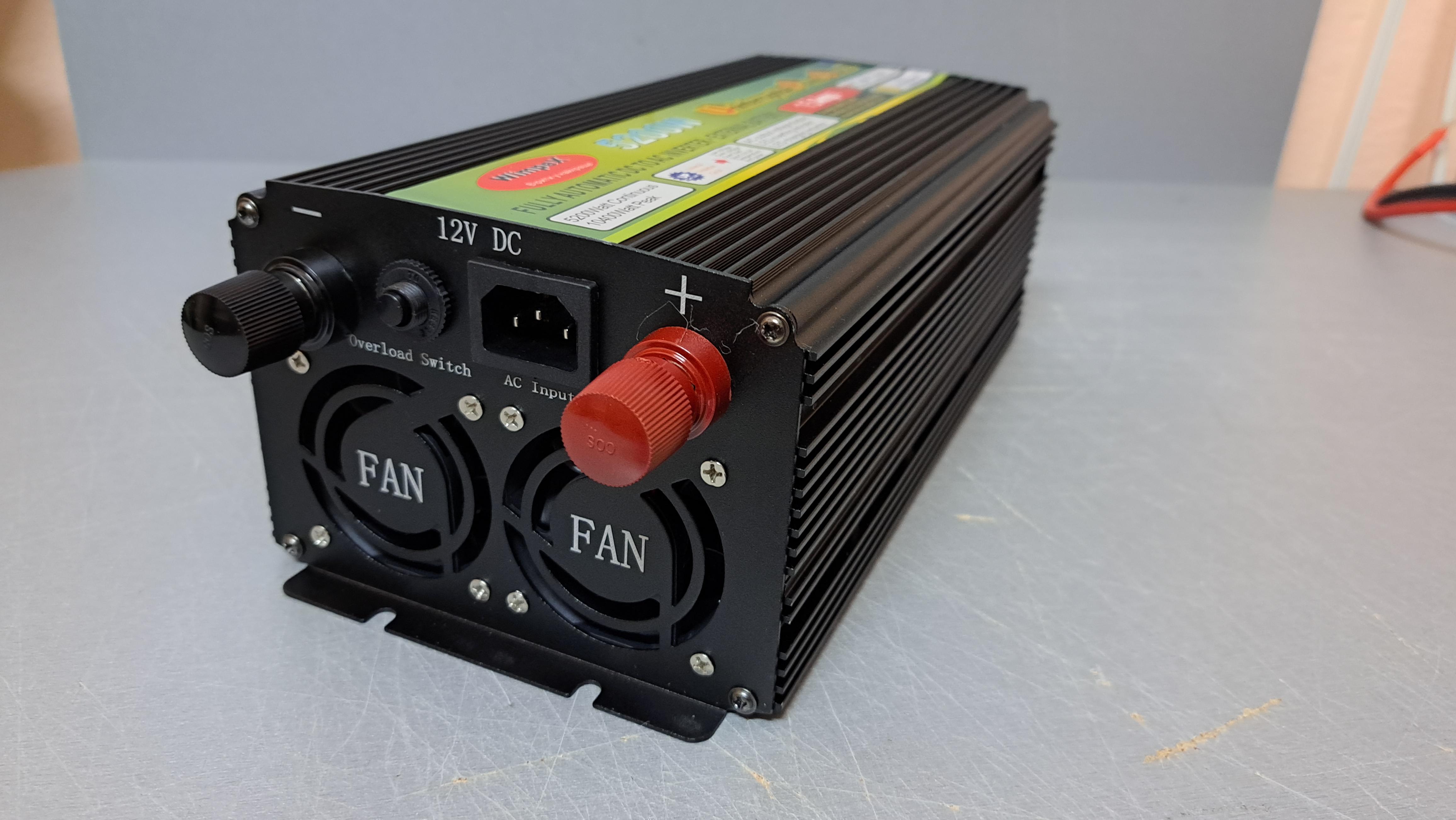 Преобразователь напряжения WIMPEX 12-220V 5200W с автоматической зарядкой 15А - фото 4 Преобразователь напряжения WIMPEX 12-220V 5200W с автоматической зарядкой 15А - фото 4