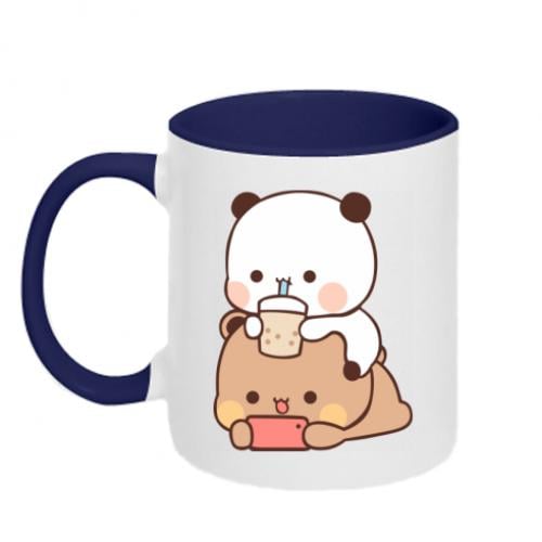 Чашка керамічна двоколірна Сhilling Bubu and Dudu 320 мл Синій із білим (15760551-19-193866) - фото 1 Чашка керамічна двоколірна Сhilling Bubu and Dudu 320 мл Синій із білим (15760551-19-193866) - фото 1