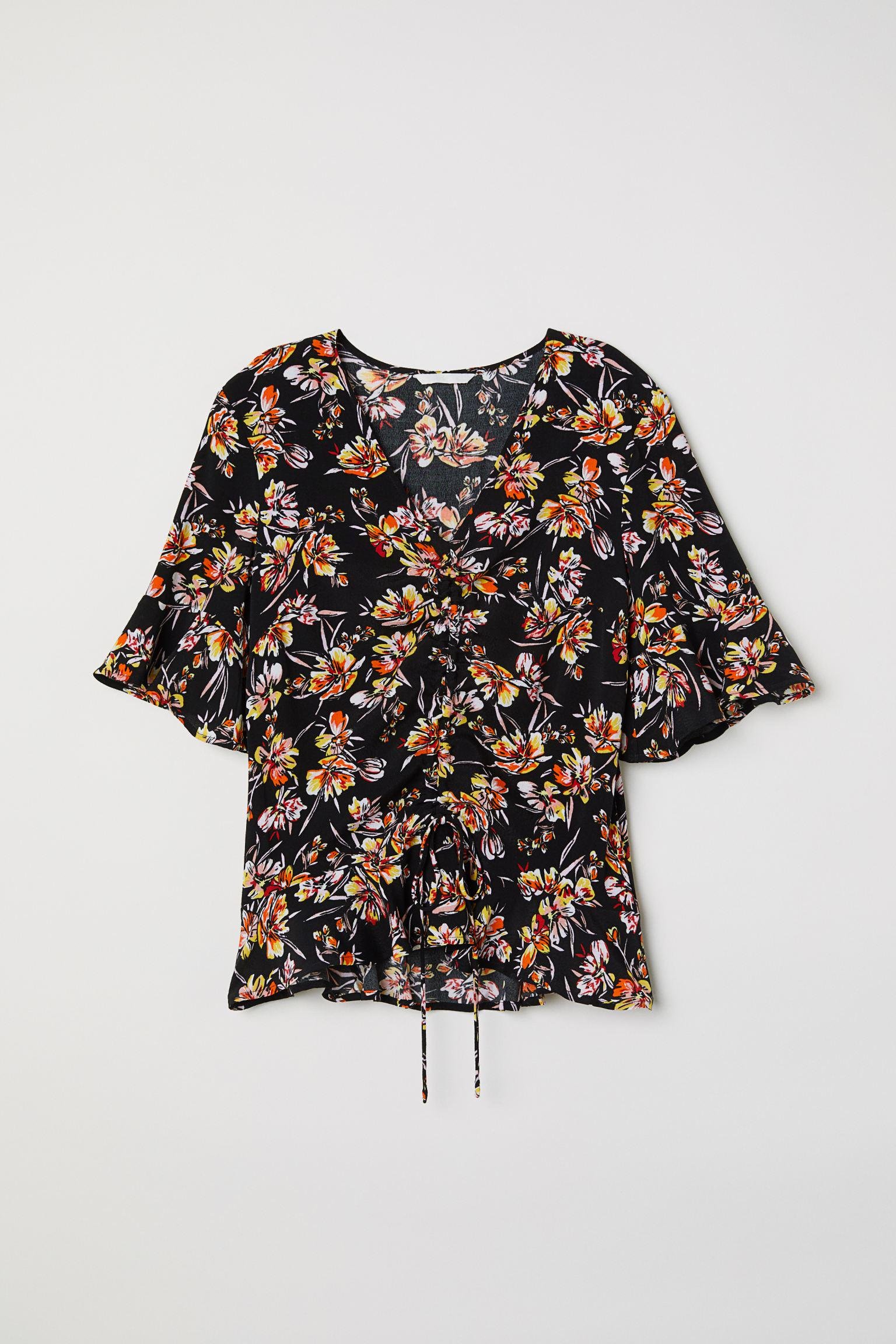 Блуза с коротким рукавом р. 36 Черный (6271977log)