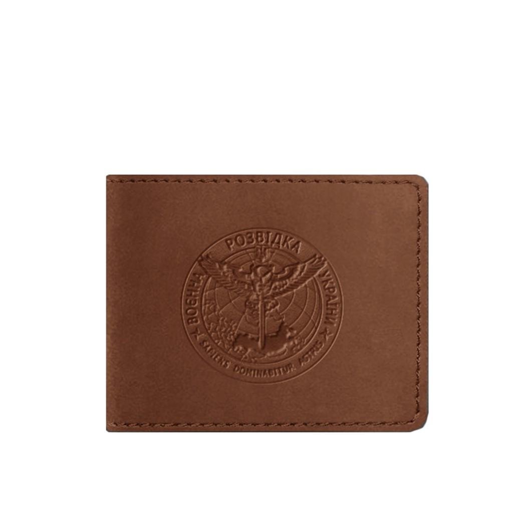 Обкладинка шкіряна посвідчення Головного управління розвідки Crazy Horse Світло-коричневий (A-027882)