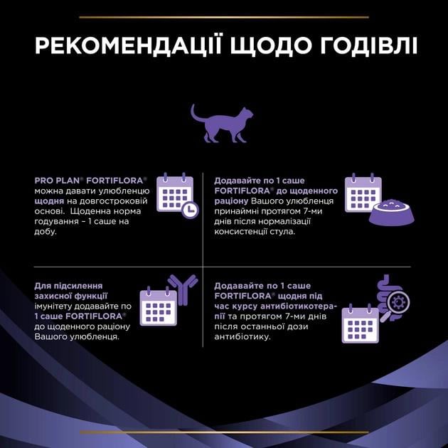 Пробиотическая добавка для котов и котят Pro Plan Purina FortiFlora 30 г - фото 7