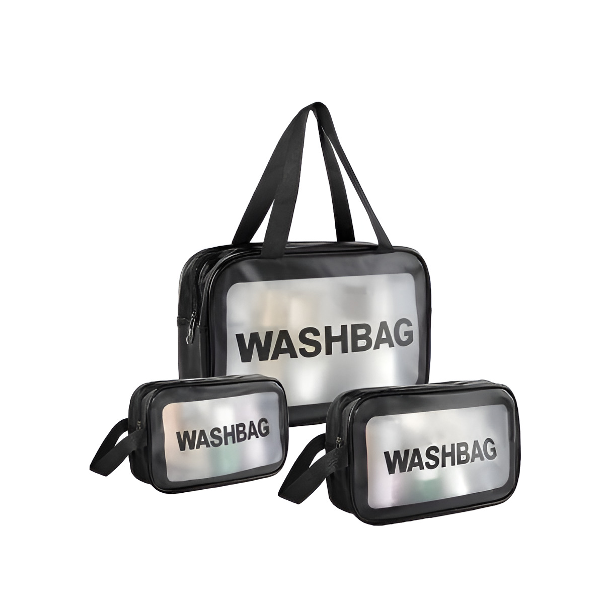 Набор косметичек дорожние Washbag R93148 3 шт. Черный (26449394)