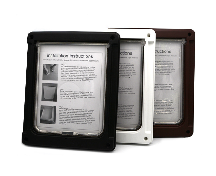 Дверцята для собак з рамкою 43x35,5x4 см Білий (2701758092) - фото 4