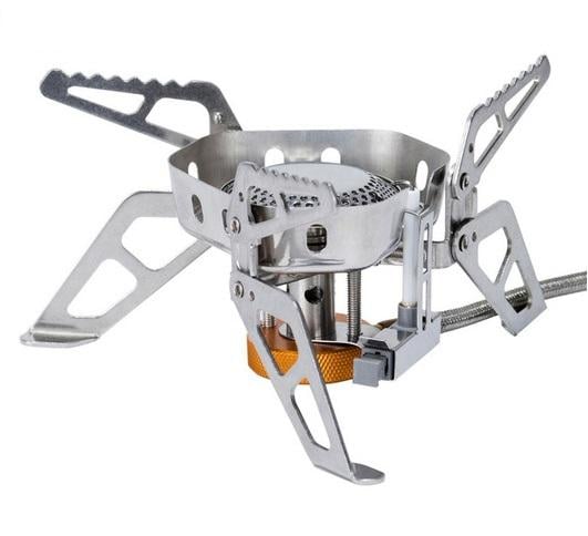 Горелка газовая Tramp со шлангом/пьезоподжигом и ветрозащитой (TRG-046)