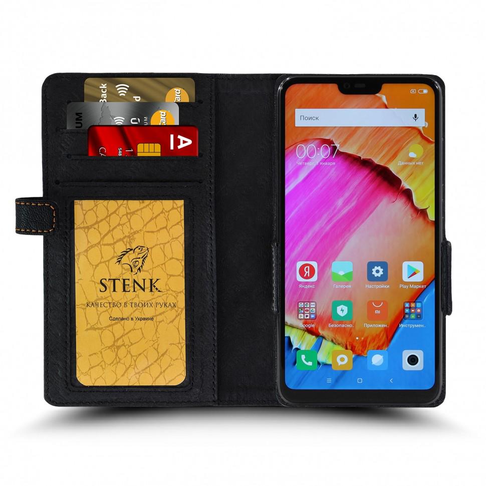 Чехол книжка Stenk Wallet для Xiaomi Mi 8 Lite Черный (62351)