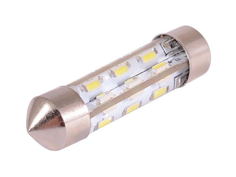 Автолампа світлодіодна C5W SV8.5 силікон 12 В 39 мм SMD3014-24led Білий (4731)
