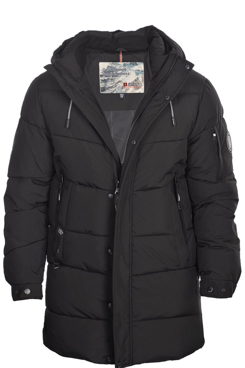 Куртка зимова чоловіча Black Vinyl 24-C23-2230C р. 56 Чорний (24-C23-2230C_43_56)
