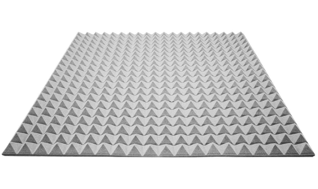 Акустичний поролон Ecosound Піраміда 25 мм 1х1 м Сірий