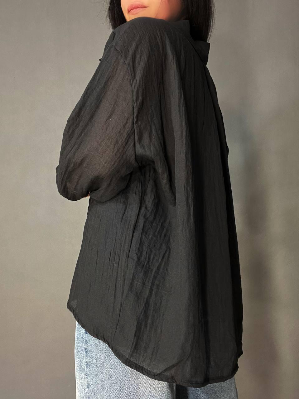 Рубашка женская Xingyue 388 с карманом жатка OS Черный (26730538) - фото 10 Рубашка женская Xingyue 388 с карманом жатка OS Черный (26730538) - фото 10