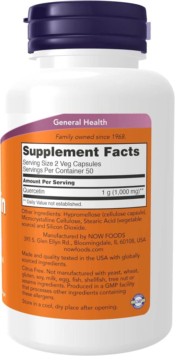 ᐉ Кверцетин Now Quercetin 500mg 100 вег. капс. • Купить в Киеве ...