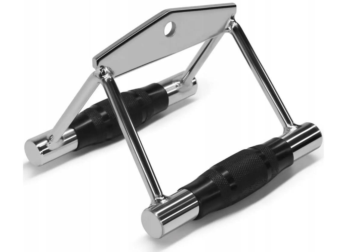 Ручка для нижней тяги двойная EasyFit с резиновыми ручками (EF-8100) Ручка для нижней тяги двойная EasyFit с резиновыми ручками (EF-8100)