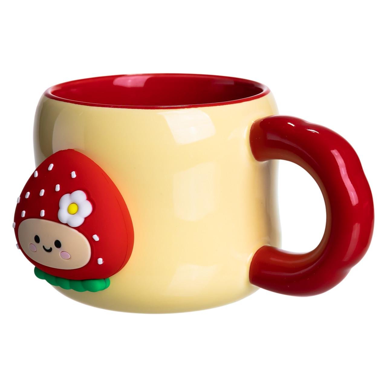 Чашка порцелянова Sanrio Strawberry з магнітним декором 400 мл Жовтий (FM-53A) - фото 2 Чашка порцелянова Sanrio Strawberry з магнітним декором 400 мл Жовтий (FM-53A) - фото 2