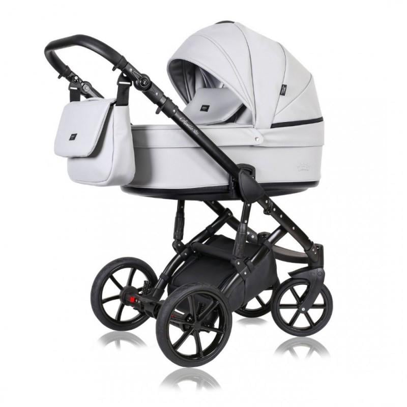 Коляска Quali Apollo A18 универсальная коляска 2в1 с дождевиком и чехлом на ножки Светло-серый