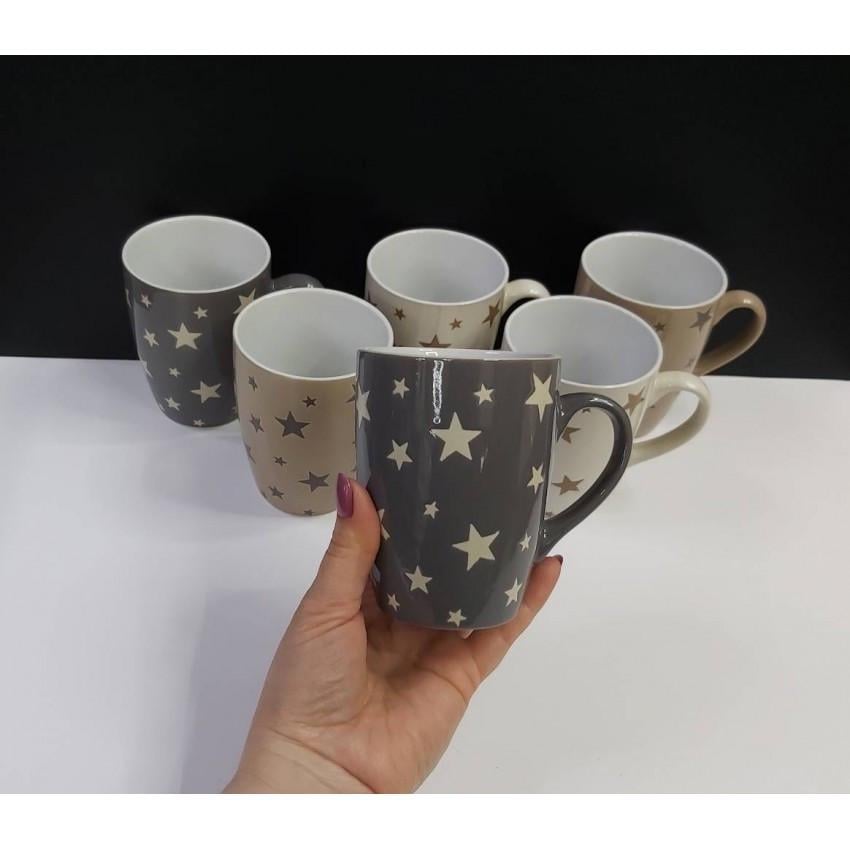 Набір кухлів Interos Зірки MIX 340 мл 6 шт. (ТЕХ.УПОК. KW 146) - фото 3 Набір кухлів Interos Зірки MIX 340 мл 6 шт. (ТЕХ.УПОК. KW 146) - фото 3