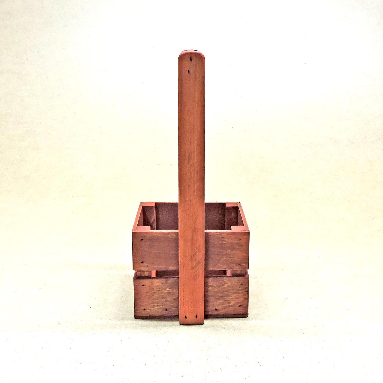 Корзинка подарочная из дерева Шервуд 12х12 см Коралл (ПДК-0021114) - фото 3 Корзинка подарочная из дерева Шервуд 12х12 см Коралл (ПДК-0021114) - фото 3