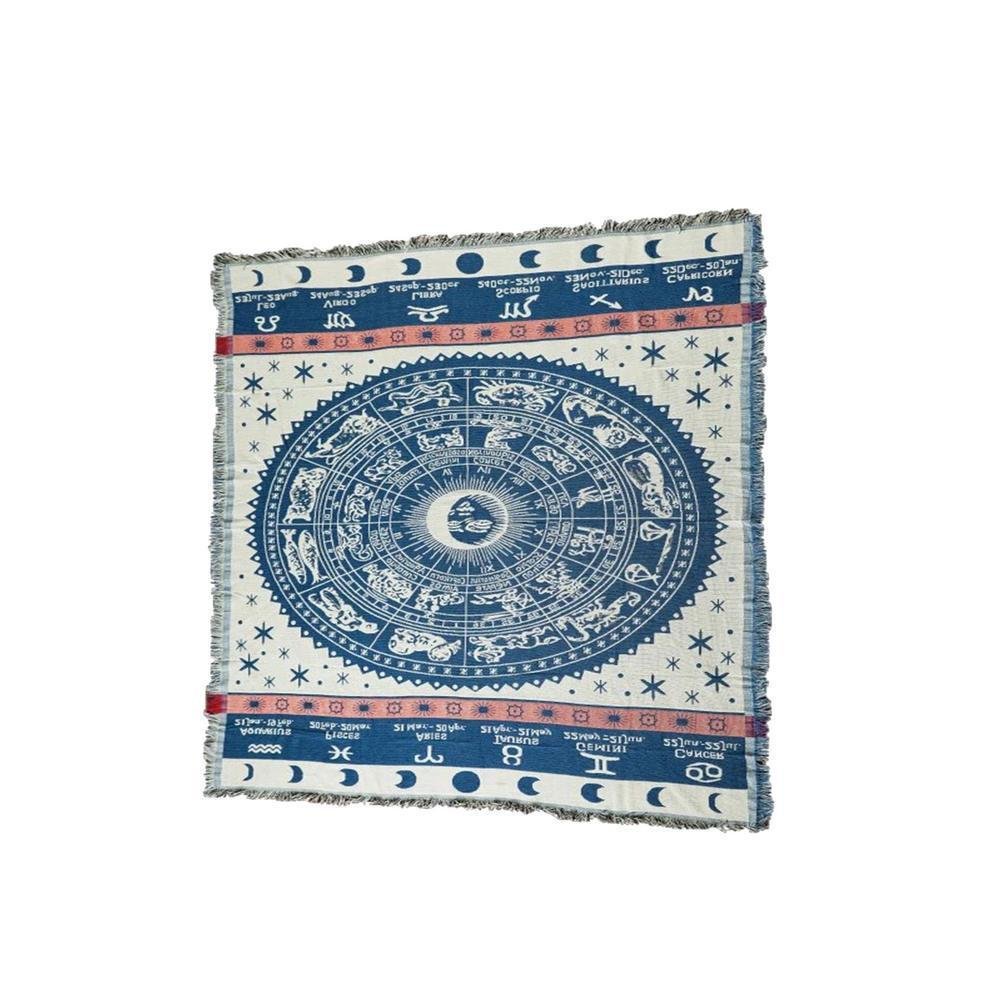 Профессиональная скатерть для гадания картами Таро Waasoscon с изображением созвездий 90x90 см