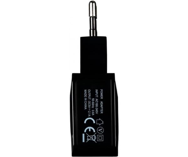 Устройство сетевое зарядное Gelius Ultra Prime GU-HC02 2USB 2,1 A/Cable MicroUSB Black - фото 3