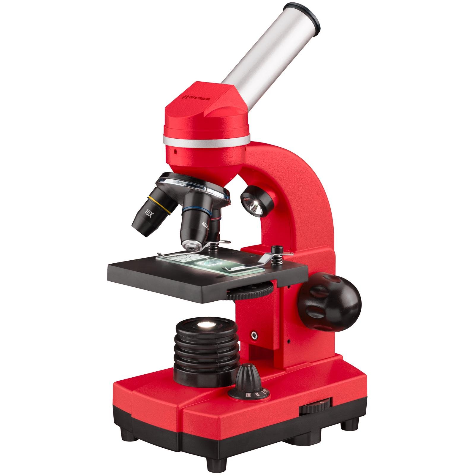 Микроскоп Bresser Biolux SEL 40x-1600x с адаптером для смартфона Red