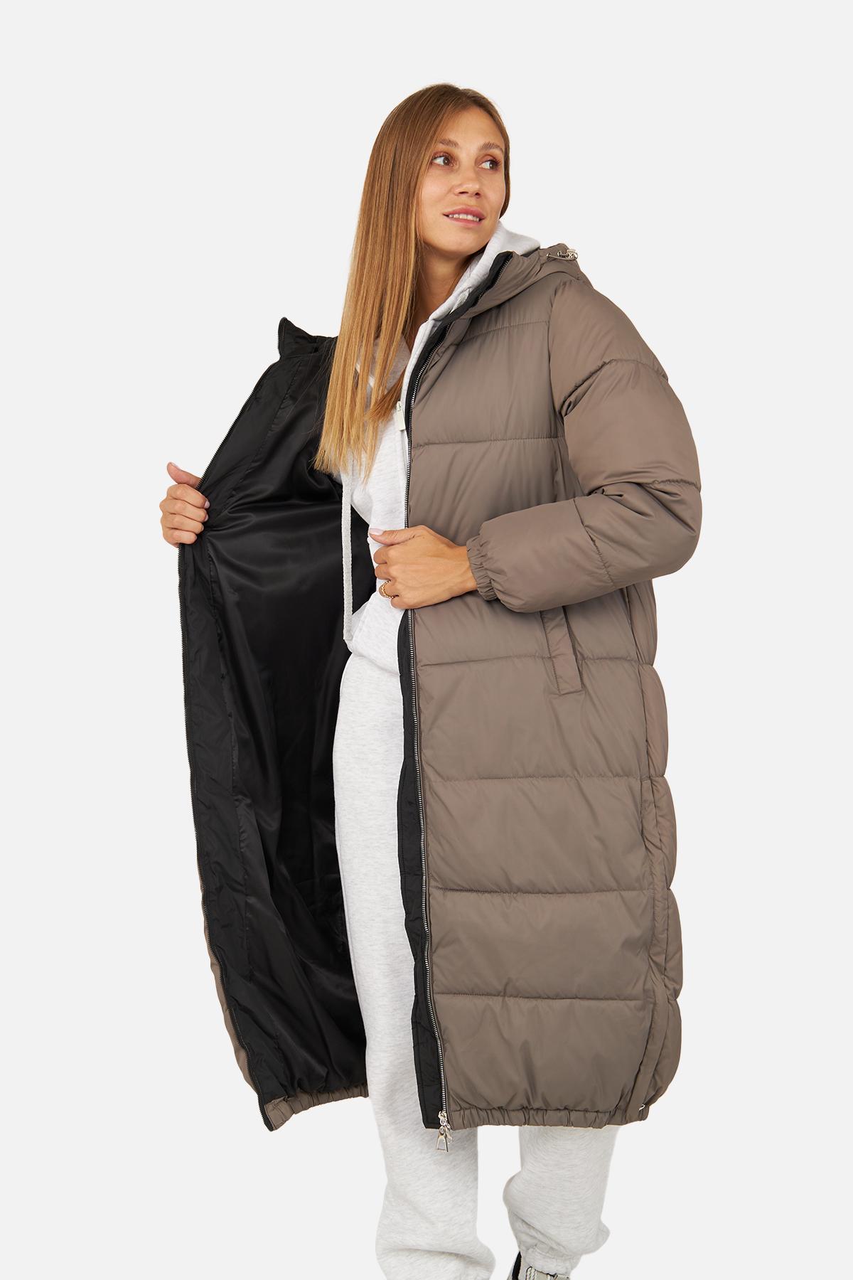 Куртка женская зимняя ЦБ-00256297 р. 42 Капучино (28422181) - фото 3