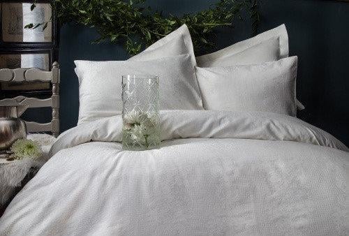 Постельное белье Issimo Home Reverence krem сатин жаккард из хлопка
