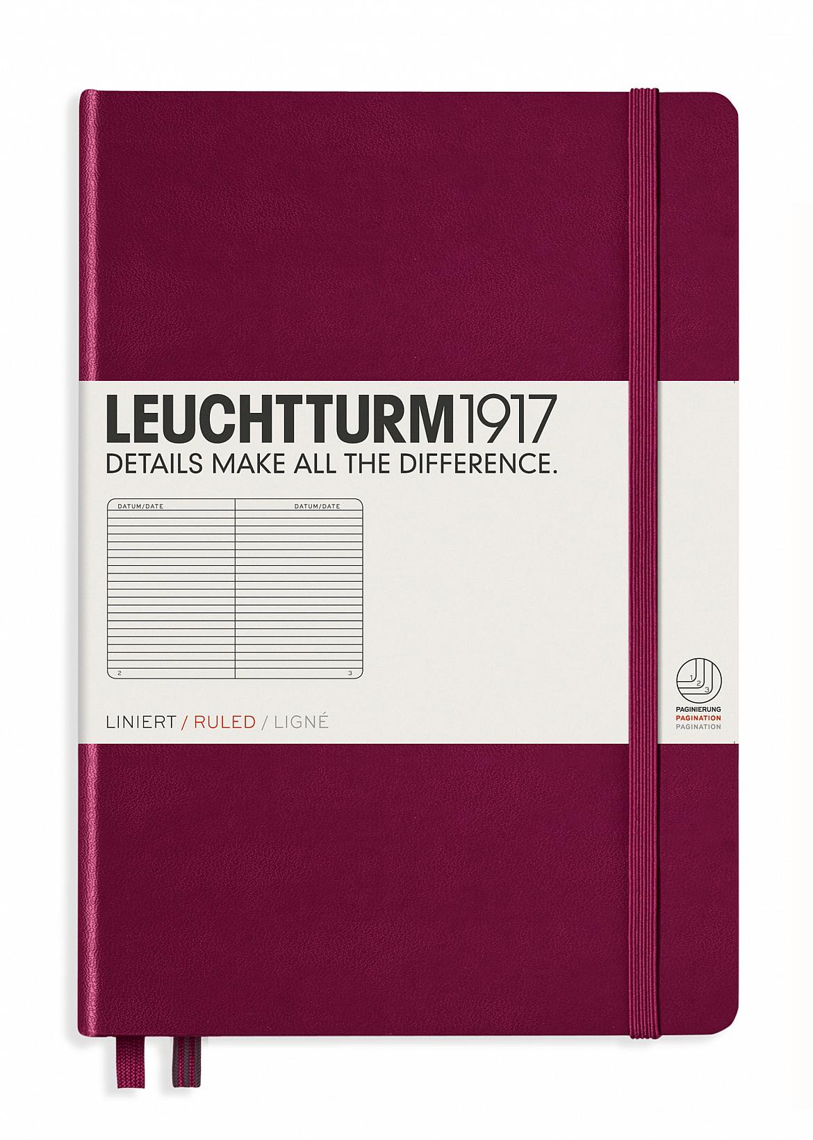 Блокнот Leuchtturm1917 средний линия Винный (359691)