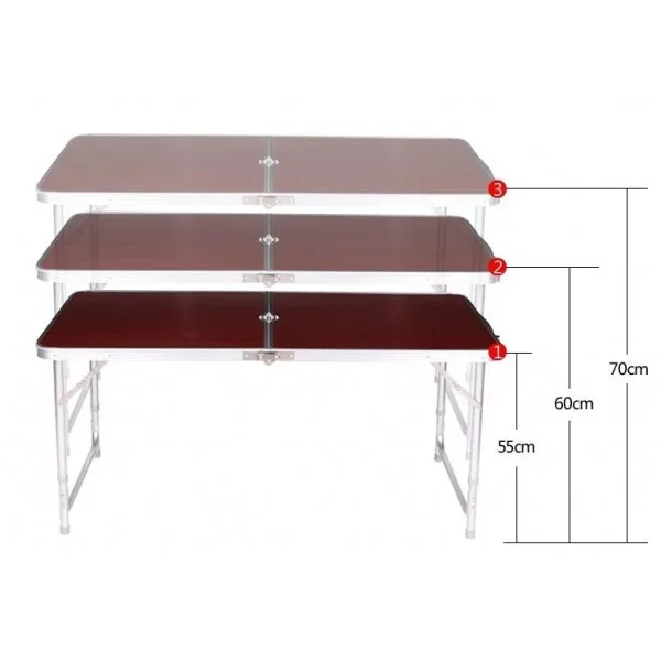 Стол для пикника Folding table/4 chairs NO.3 Светлое дерево (44299) - фото 6