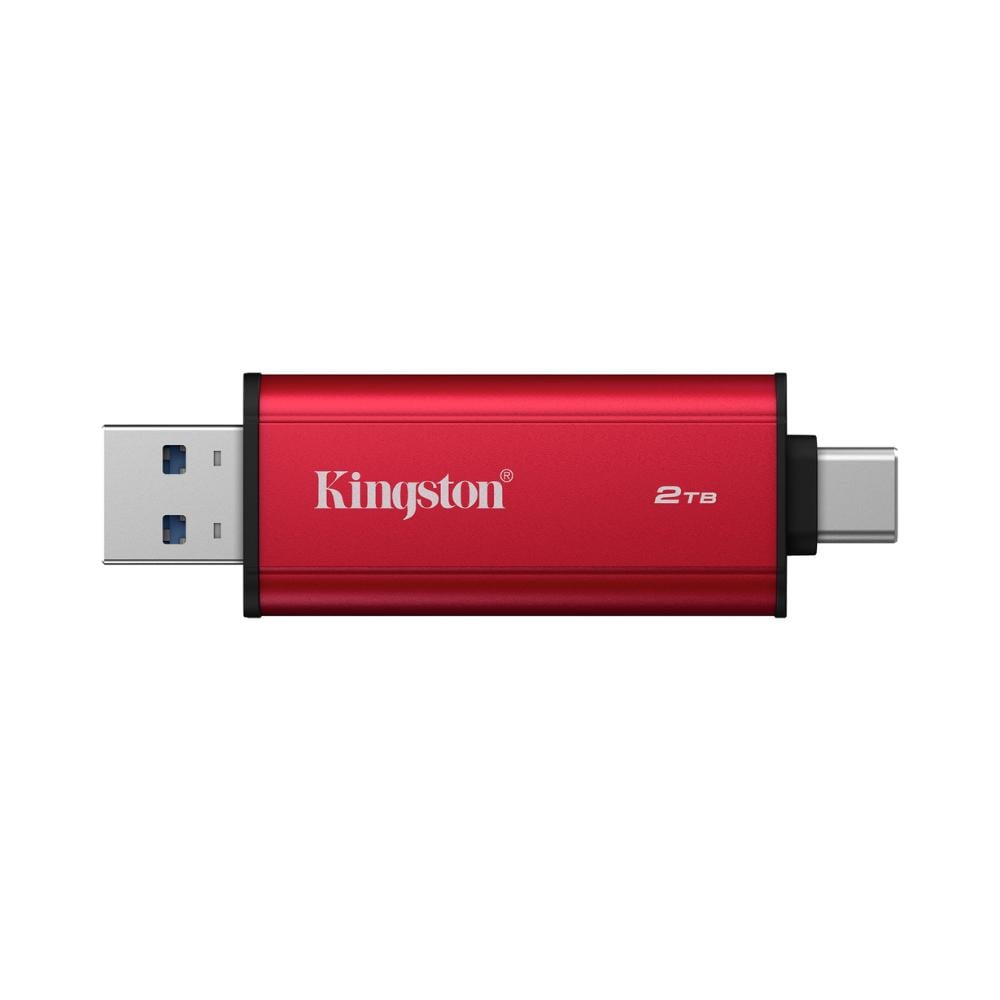 Накопитель SSD Kingston Dual USB-A/C 2 Тб Dual Portable 1050MB/s USB 3.2 Gen 2 Red/Black (34603126)