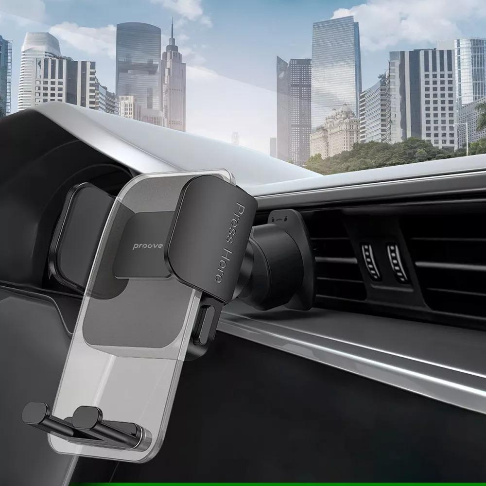 Автомобільний тримач Proove Crystal Clamp Plus Air Outlet Car Mount Black - фото 4