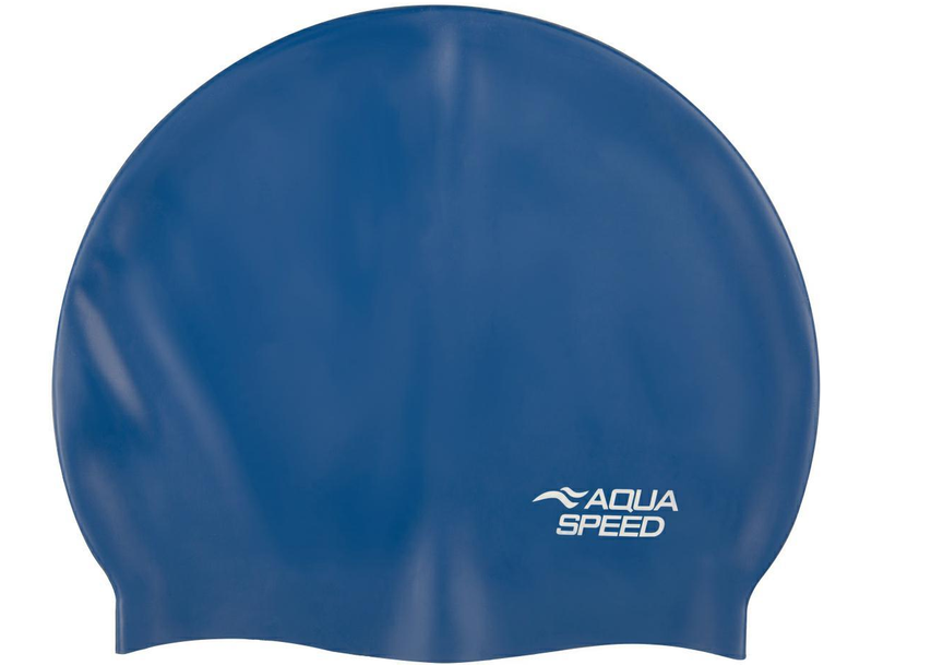 Шапочка для плавания Aqua Speed MONO XL силикон Синий (6936116102259)