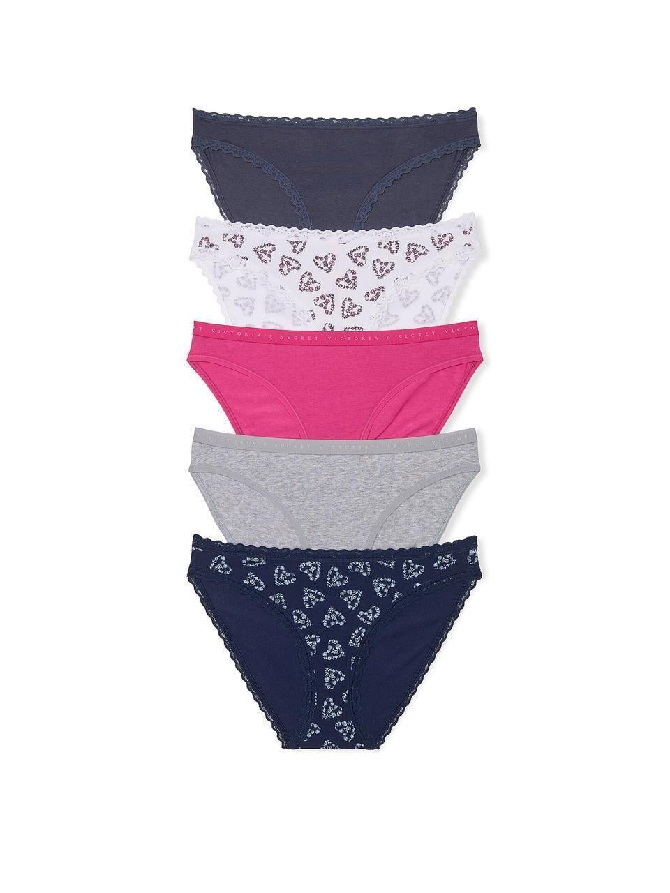 Набор трусиков Victoria's Secret Bikini Cotton L Разноцветный (2469451519)