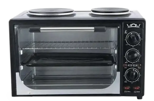 Электродуховка VOV VEOHP с 2-х камфорной варочной поверхностью 30 л (35875683)