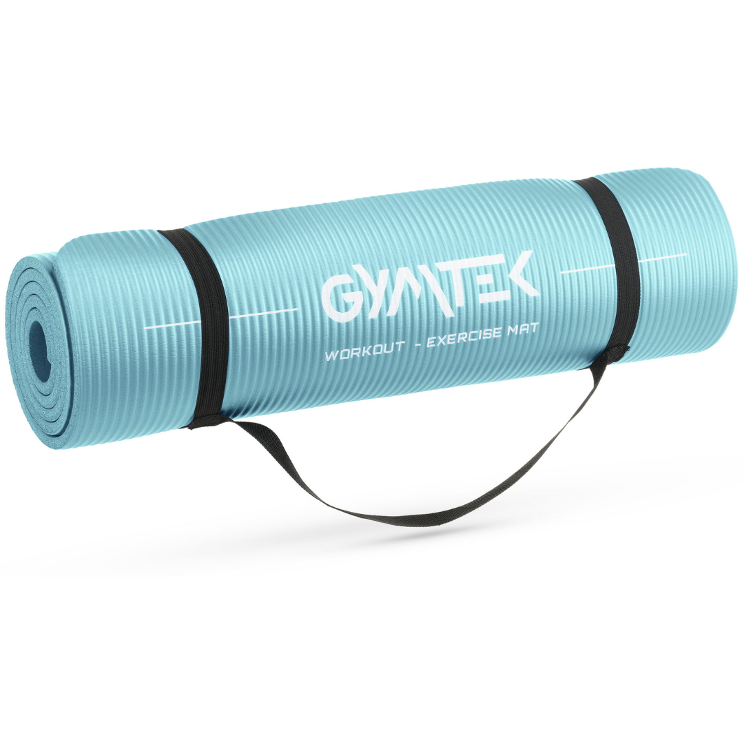 Килимок для йоги та фітнесу Gymtek NBR 1 см Бірюзовий - фото 8