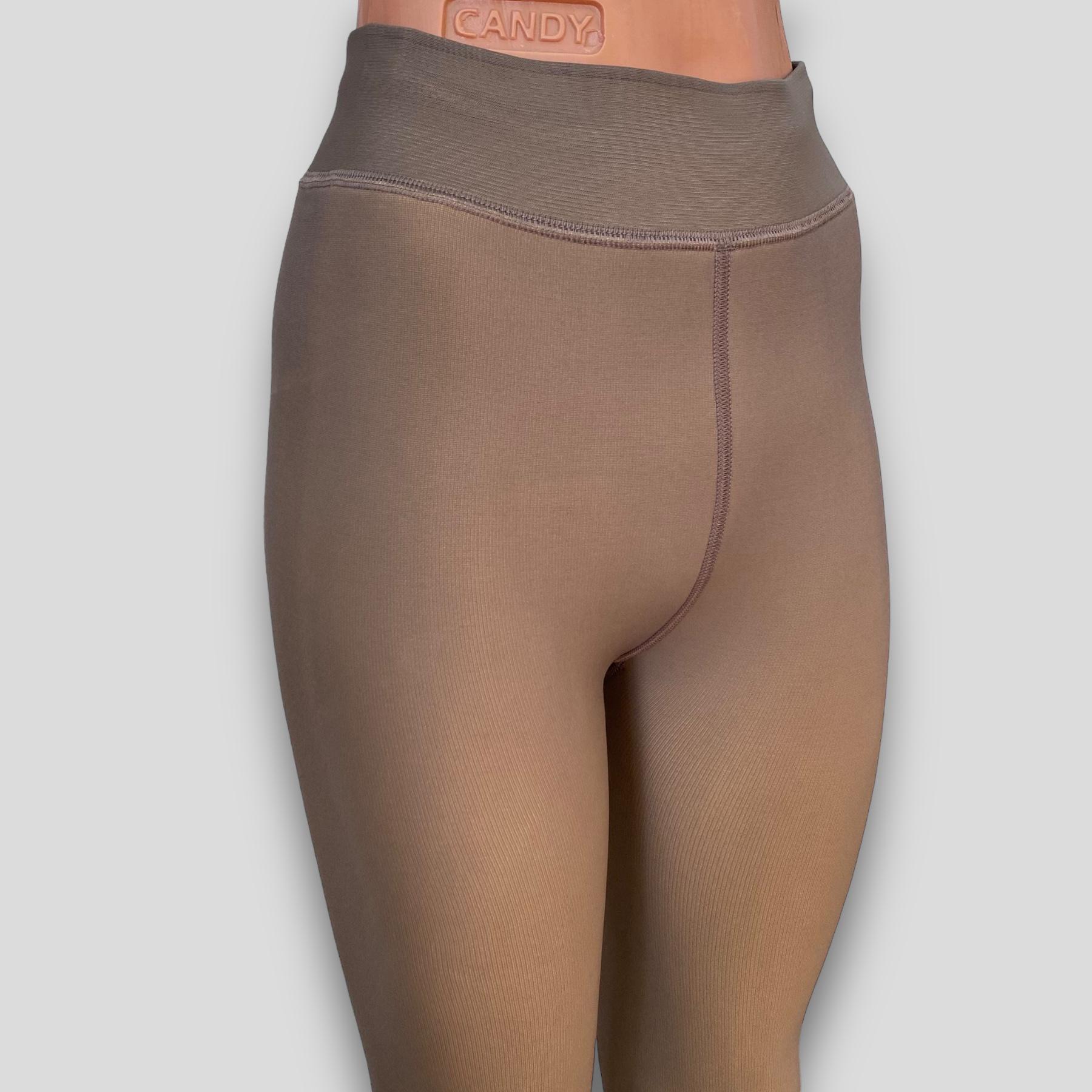Лосины женские ШУГУАН с эффектом капрона 4XL Бежевый (F033) - фото 8