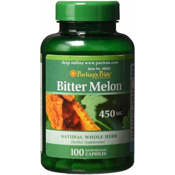 Горькая дыня Puritan's Pride Bitter Melon 450 мг 100 апсул (00000018694)