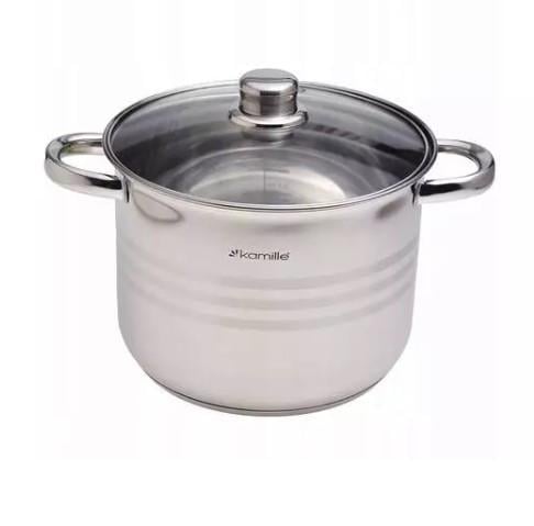Кастрюля Kamille из нержавеющей стали 6 л (KM-5402)