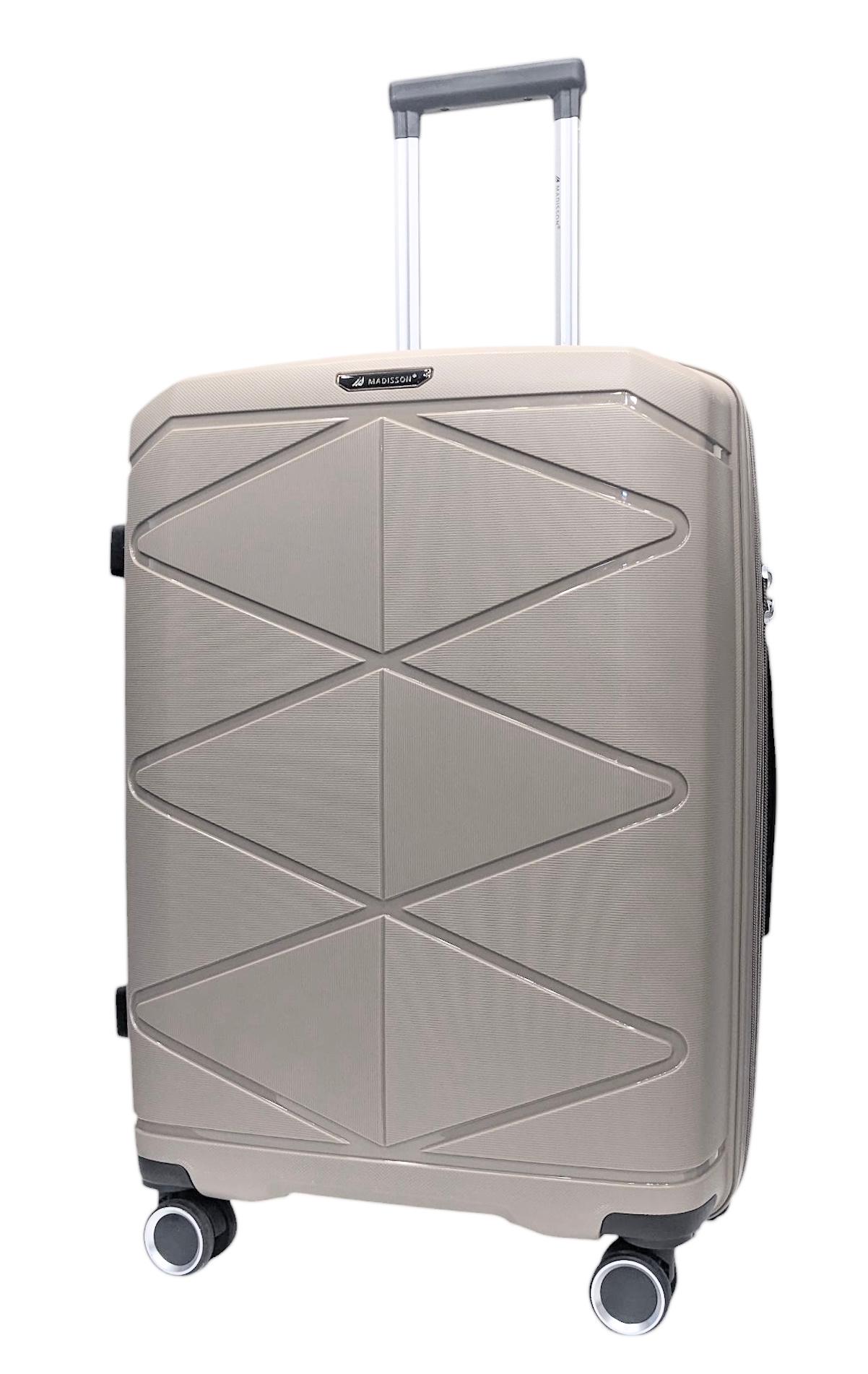 Валіза середня Madisson Snowball 51304 поліпропілен M Шампань - фото 1 Валіза середня Madisson Snowball 51304 поліпропілен M Шампань - фото 1