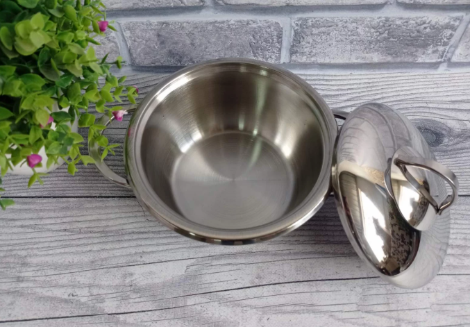 Каструля OMS Kinox з нержавіючої сталі з кришкою для газу і індукцїї 18х10 см 2,3 л (30286082) - фото 4 Каструля OMS Kinox з нержавіючої сталі з кришкою для газу і індукцїї 18х10 см 2,3 л (30286082) - фото 4