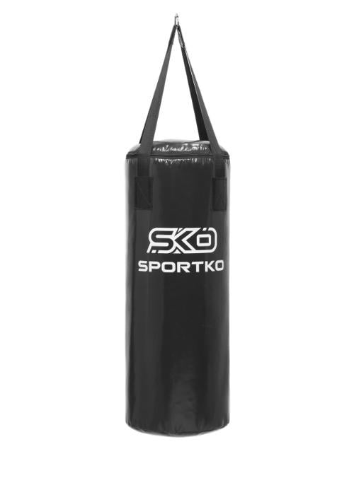 Боксерский мешок SPORTKO ПВХ МП6 Бочонок 75х29 см 15 кг со стропой Черный (6936116105044)