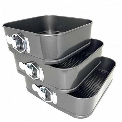 Формы квадратные Unique UN-1704 22/24/26 см 3 шт.