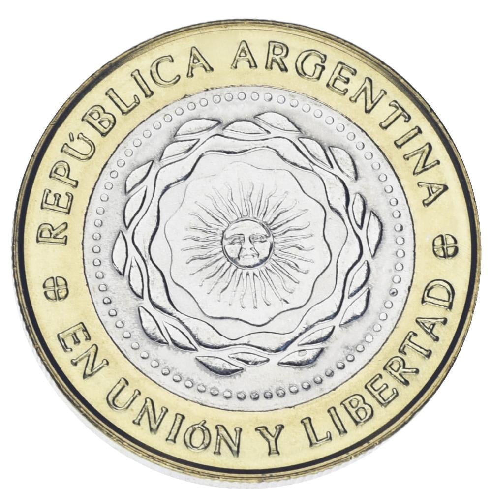 Коллекционная монета Аргентина 2 песо 2015 UNC (М17518)